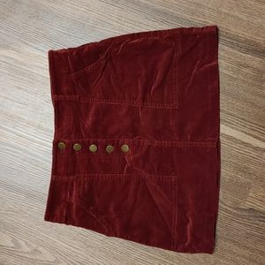 Forever 21 Burgundy Skirt